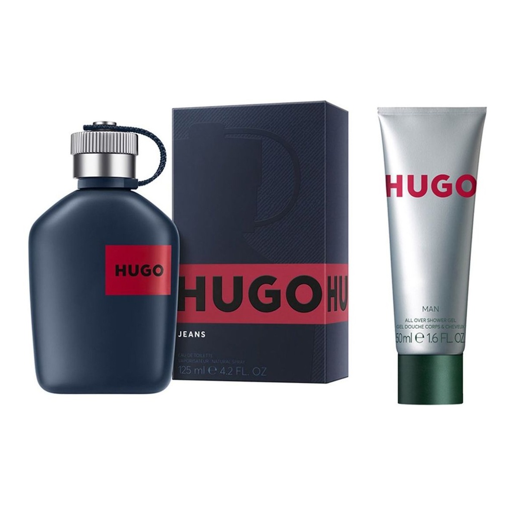 Hugo Boss Set 2 pzas Hugo jeans man edt 125 ml / shower gel 50ml. Caballero
