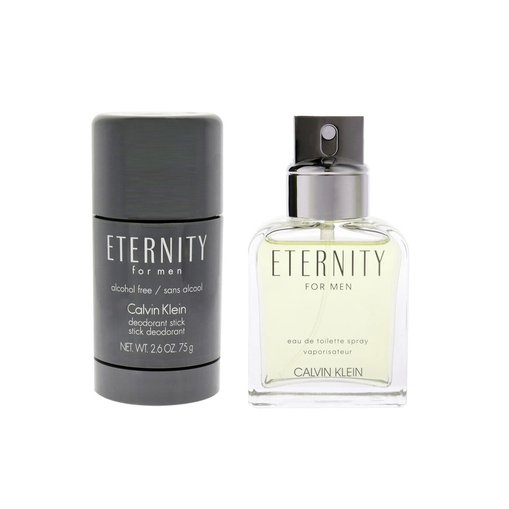 Calvin Klein Set 2 pzas Eternity for men edt 100 ml. / desodorante spray 150 ml. Caballero