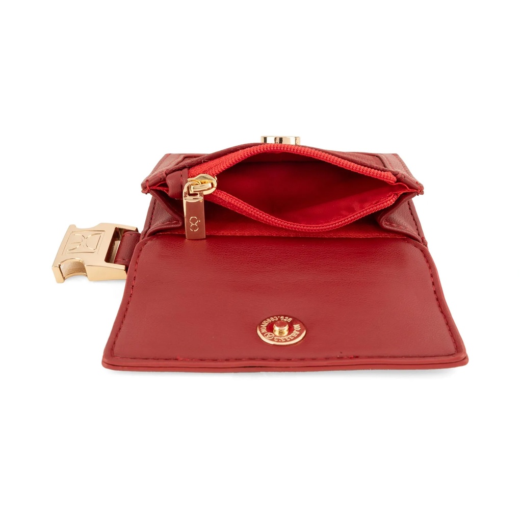 Cloe Tarjetero Chico Mod. 2BICI24634TIN Textil Con Maneral Color Azul Marino. Dama