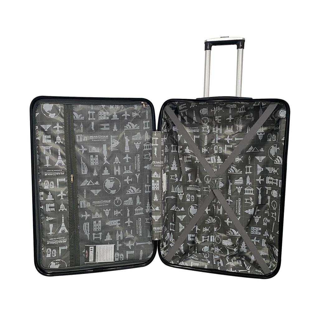 Set de 3 maletas Palazzo PC negro Peak Tour