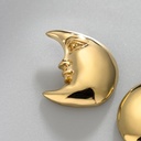 Sergio Bustamante Aretes Luna Mini. Dama