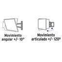 Soporte para pantallas 26' a 65' mov. angular y articulado