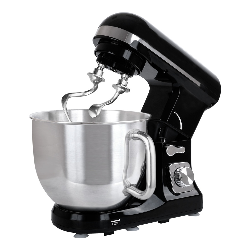 Batidora planetaria de pedestal doble gancho negro 401020128 Pink Garlic