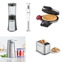 Kit cocina Licuadora, Waflera, Abrelatas, Juegos de cuchillos y batidora