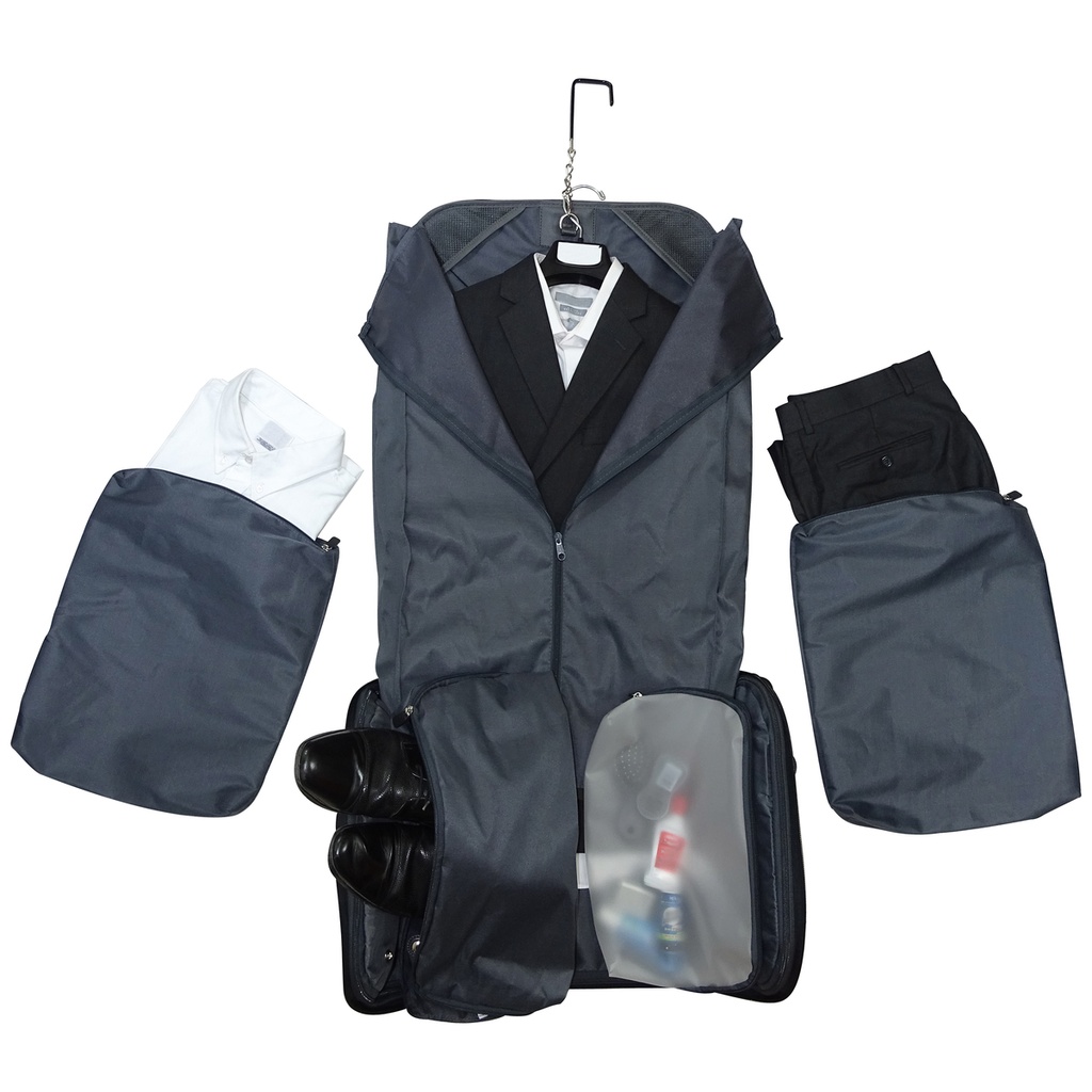 Maleta porta taje con ruedas Chicago negro Peak Tour