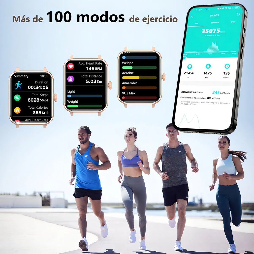 Smartwatch Sport rosa SMA1311 Frutivegie