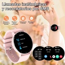 Smartwatch con correa de silicona rosa BW0223-139_ROSA Frutivegie