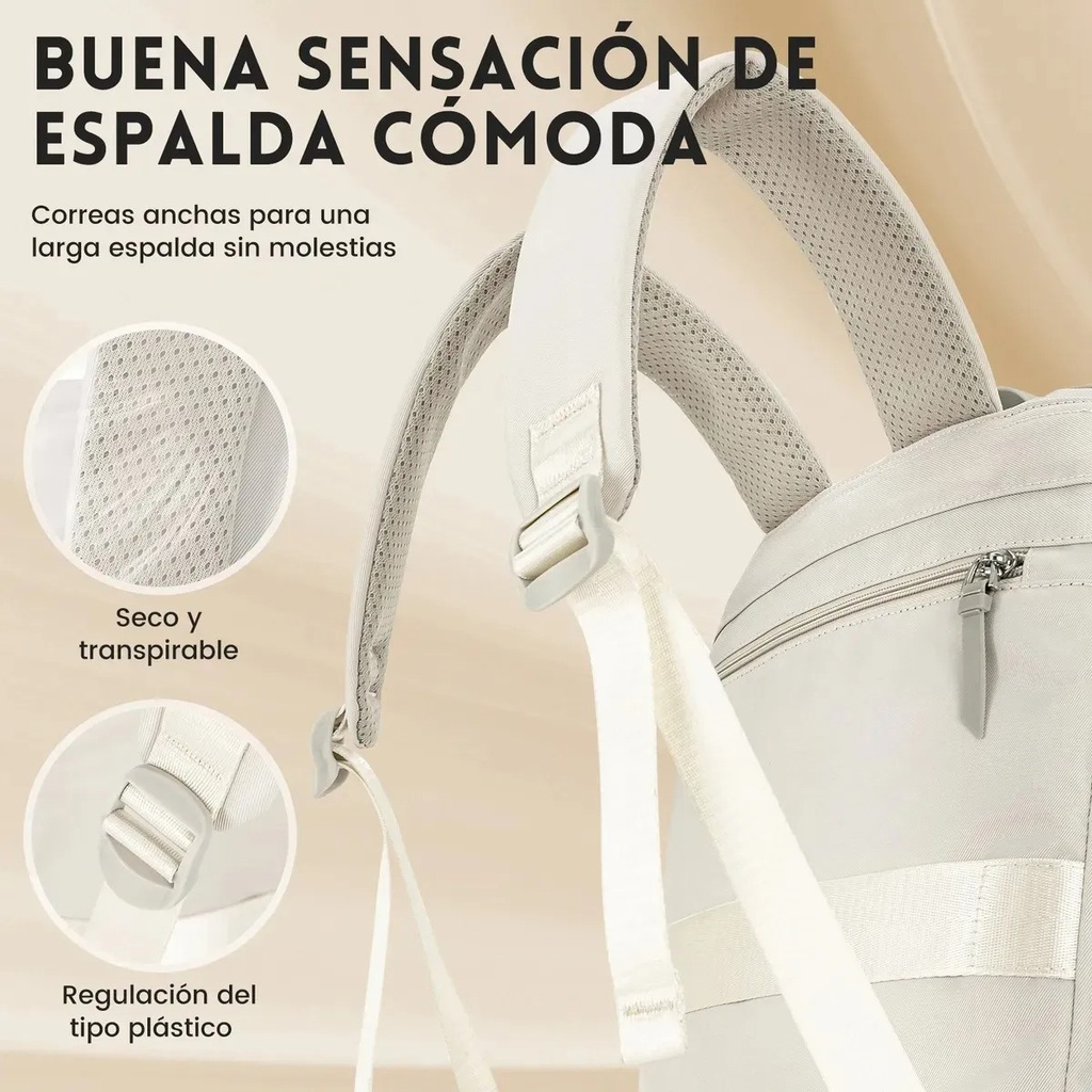 Backpack para laptop 15.6” impermeable negro BACPA14 Frutivegie