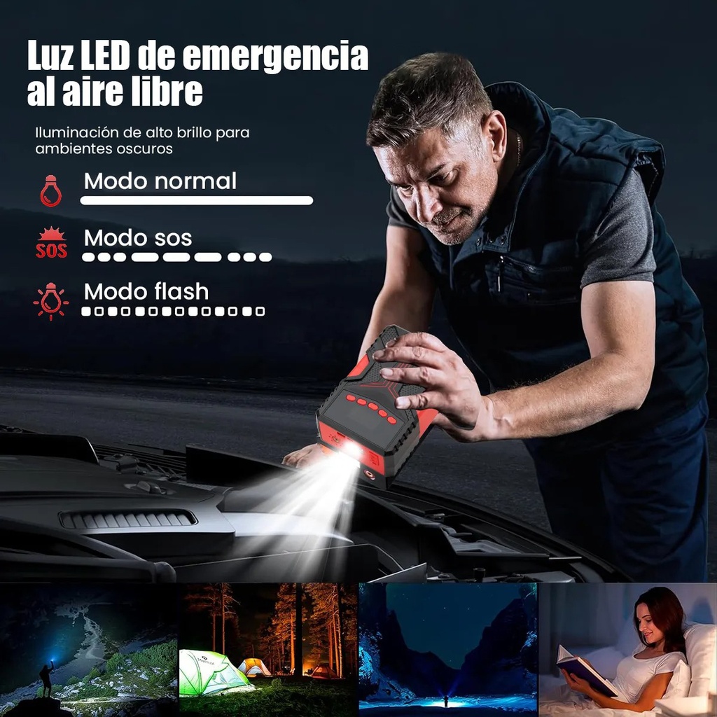 Arrancador de baterías 8000A ARRDE308 Frutivegie