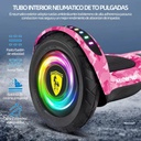 Patineta Eléctrica Bluetooth rosa PET-BT-RGB-PNK Frutivegie