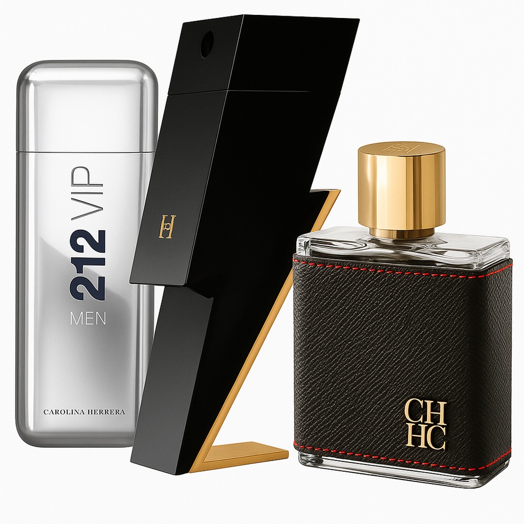 Combo Carolina Herrera 3 piezas E079 Caballero