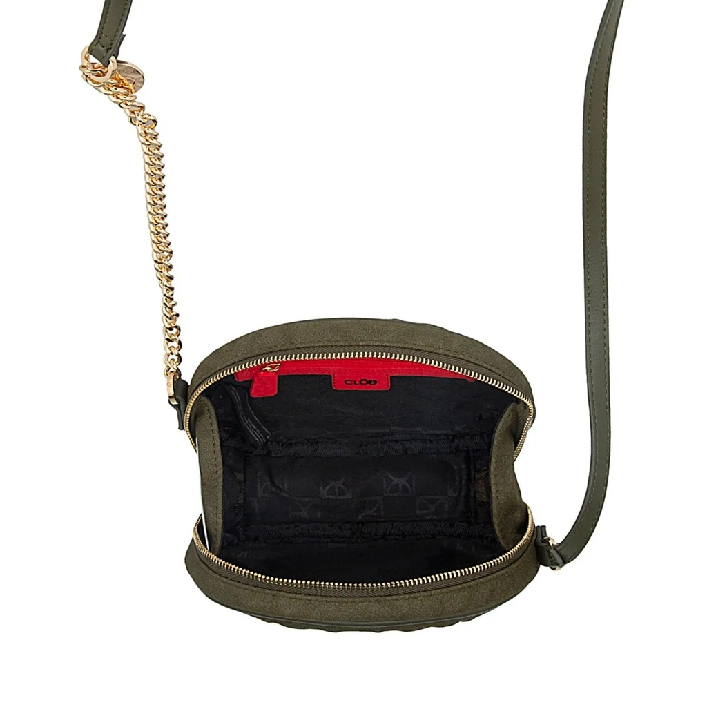 Cloe Bolso I24 724 verde / cross body chico. Dama