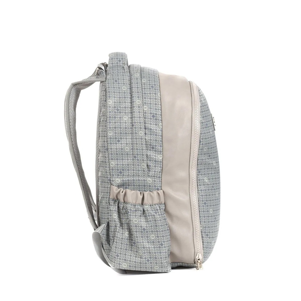 4 pañalera cloe mom & baby o18 50 gris / backpack grande. Dama
