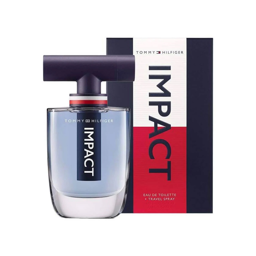 Tommy Hilfiger Impact EDT 100 ML + mini 4 ML en tapa. Caballero