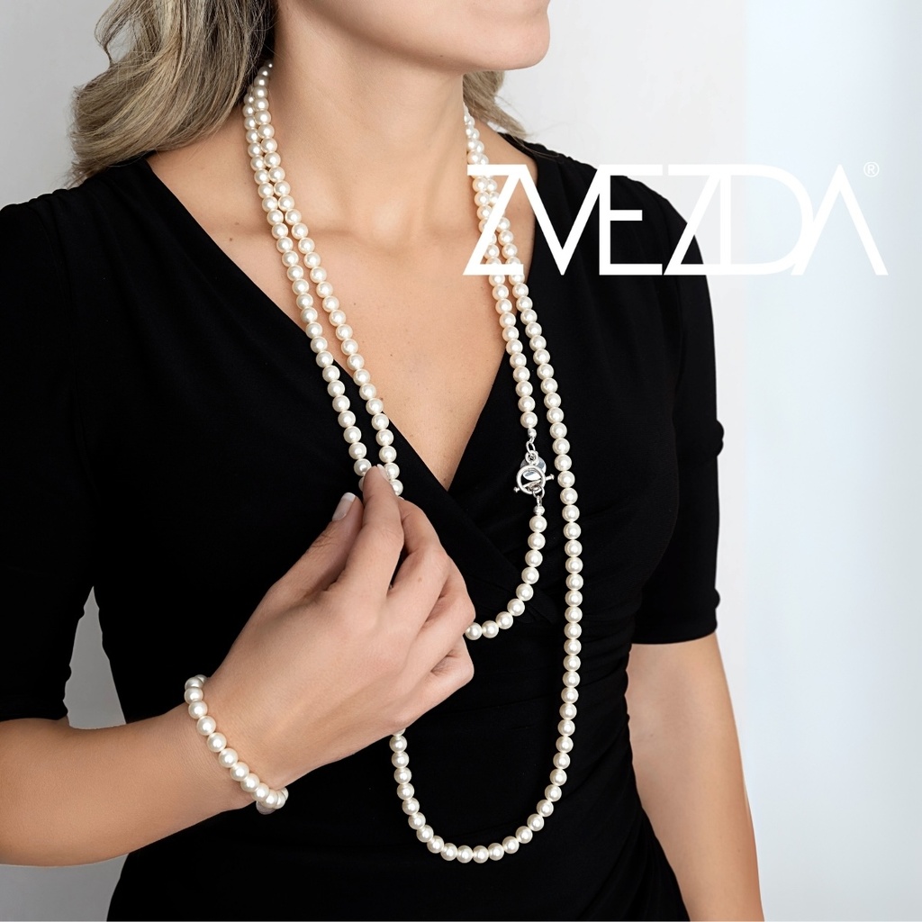 Juego de perlas de cristal ZJU-PRLS-TR-CRM Zvezda