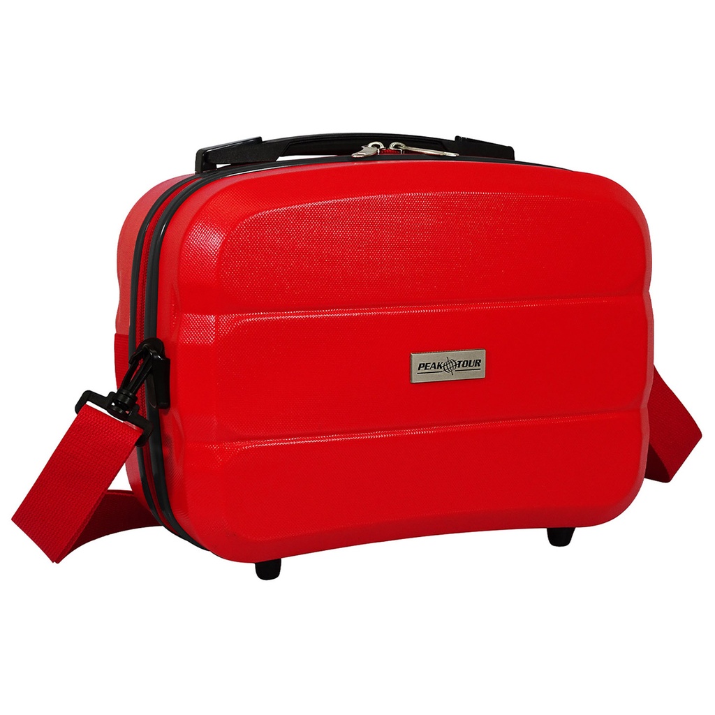 Peak Tour neceser rígido 12" Mod. LUQUERJ color: rojo, luque Dama