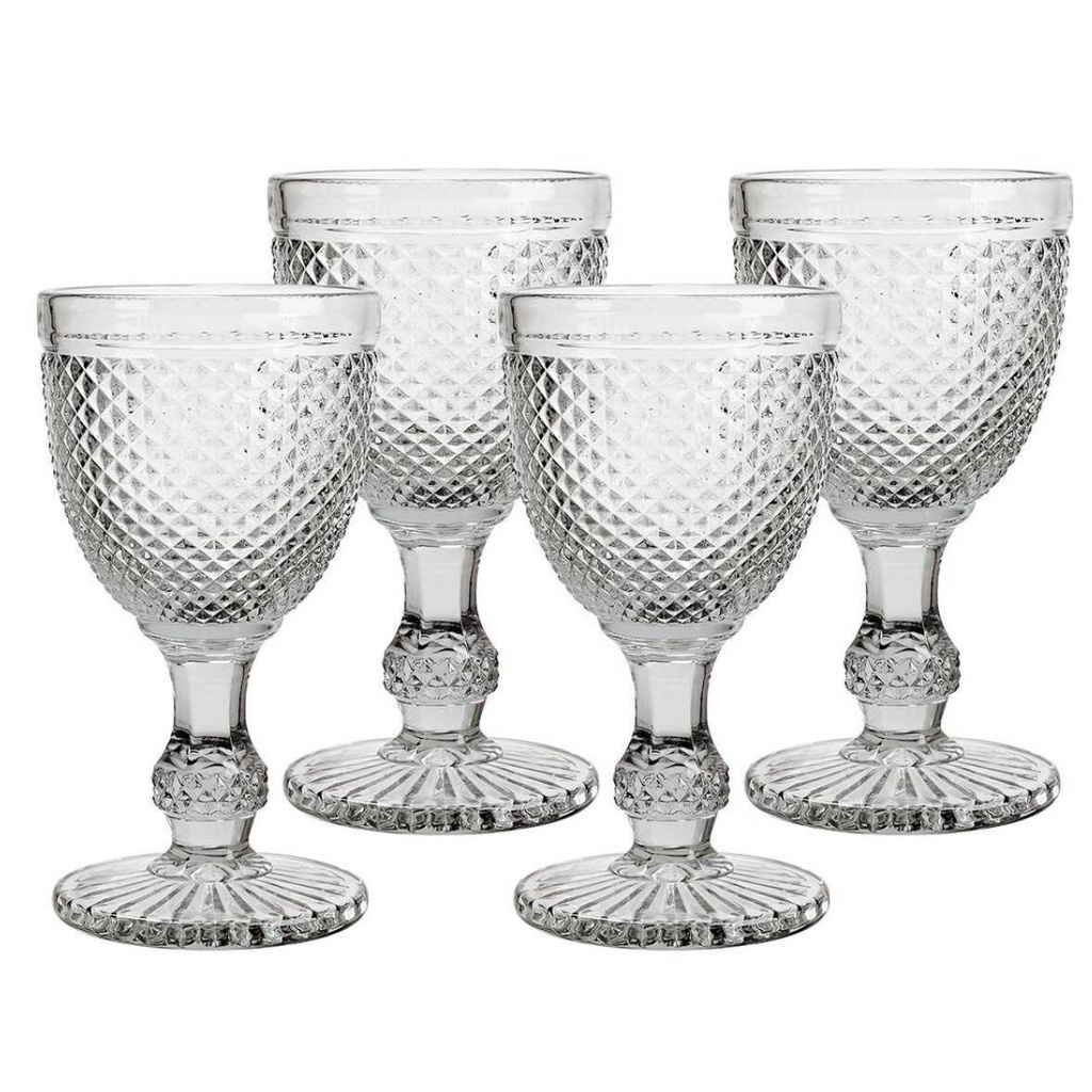 Love & Lemons set de copas de cristal Mod. MCR-3011CL, color: transparente, 4 pzs.