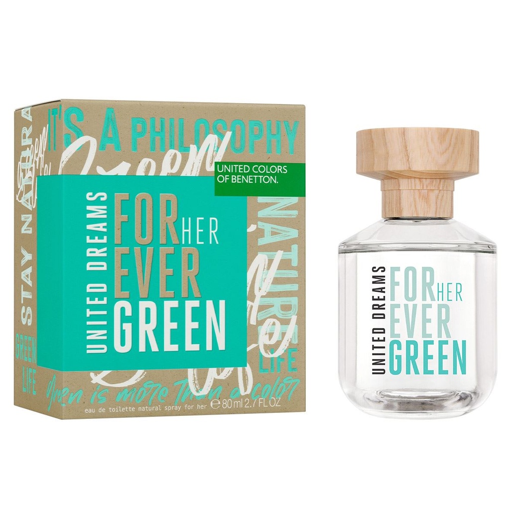 Benetton United Dreams Forever Green for Her edt 80 ml. Dama