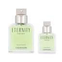 Calvin Klein Set 2 pzas Eternity for men edt 100 ml. / edt 30 ml. Caballero - 21% OFF