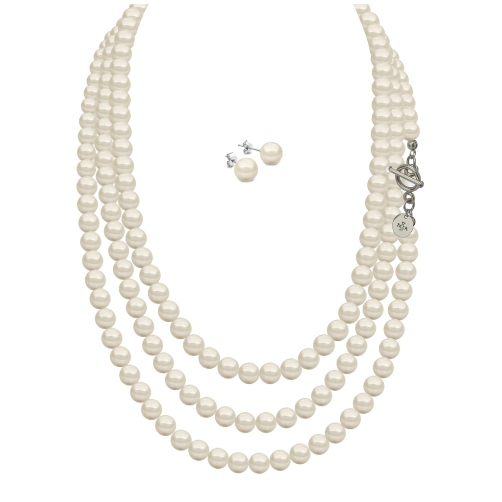 Juego de perlas de cristal ZJU-PRLS-TR-CRM Zvezda - 8% OFF