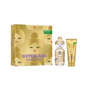Benetton Set 2 pzas Sisterland Goden vanilla edp 80 ml / body lotion 75 ml. Dama