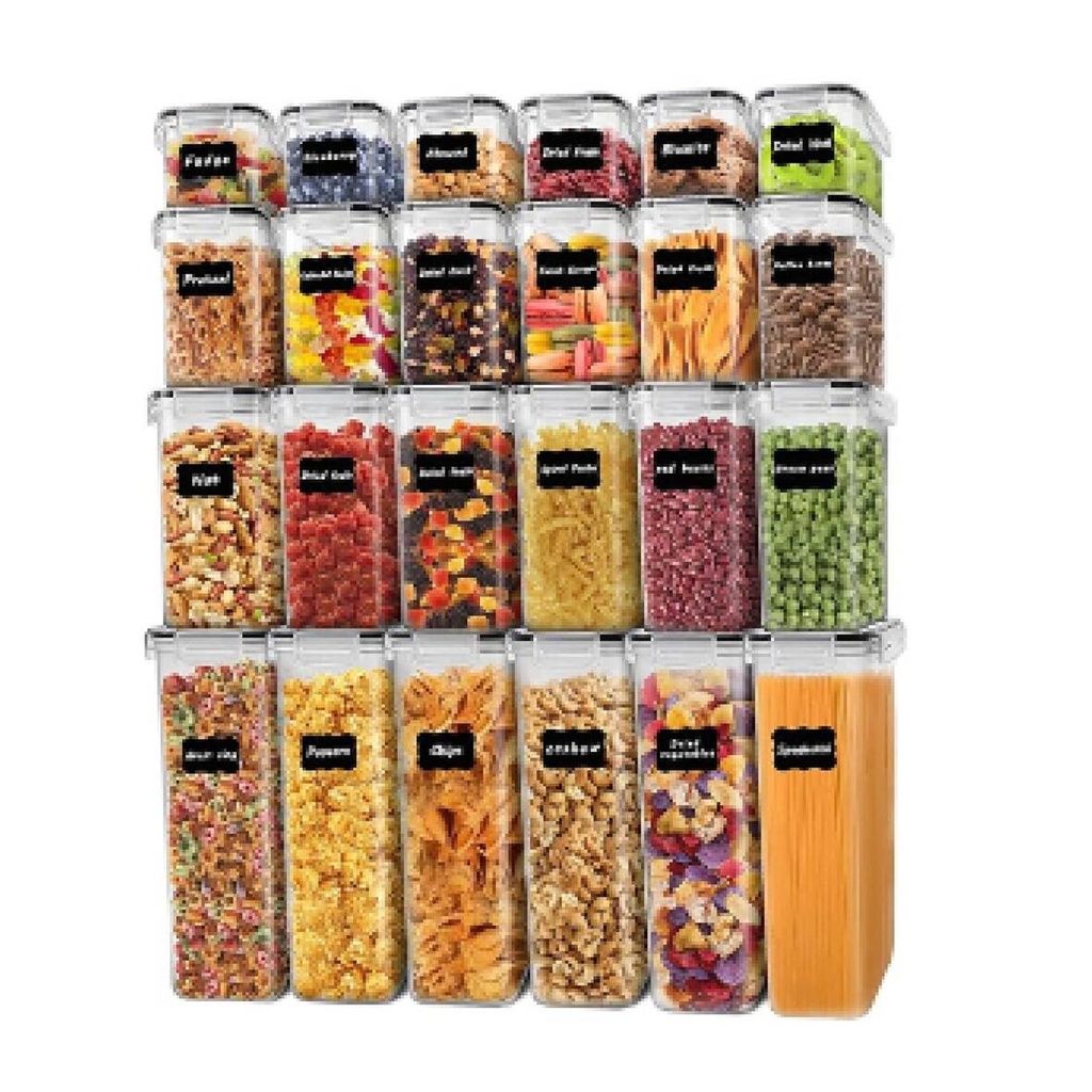 Juego de 24 recipientes con tapa JR97277 Good & Good - 6% OFF