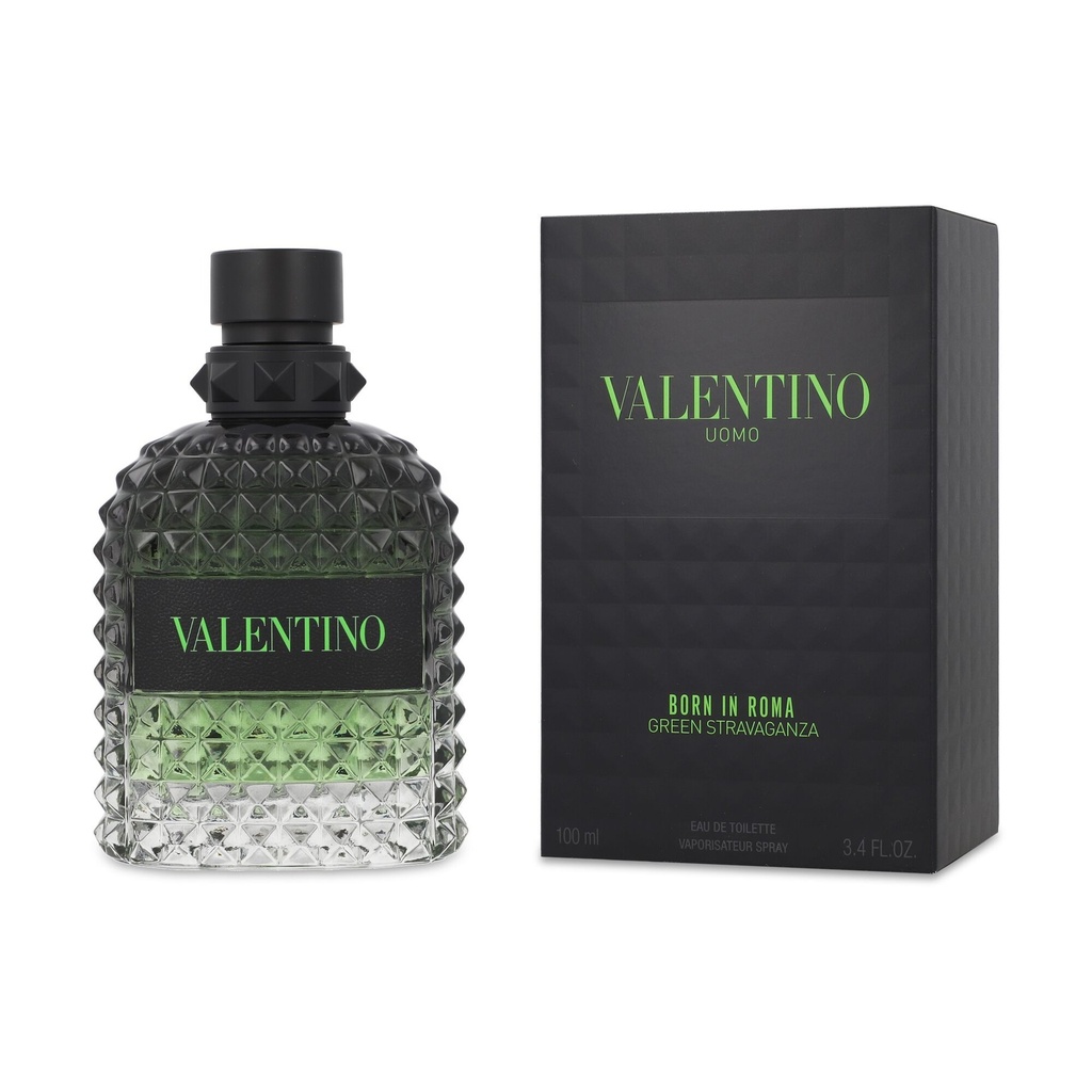 Valentino Uomo born in Roma green stravaganza edt 100 ml. Caballero