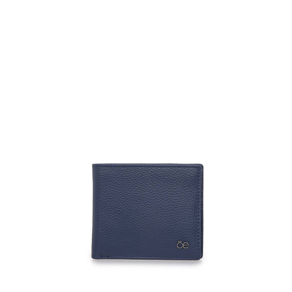 Cloe Cartera Chica Mod. 4EQCI22006MAR Flap Piel Genuina color Azul marino. Caballero