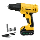 Taladro 3/8', 12V, 1 batería 2Ah, PRETUL - 18% OFF