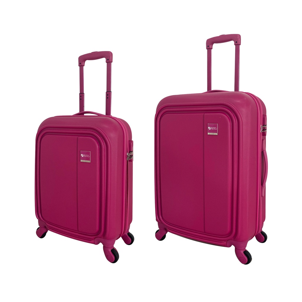 Juego 2 maletas rígidas de 20" y 24" Badú rosa Peak Tour - 8% OFF