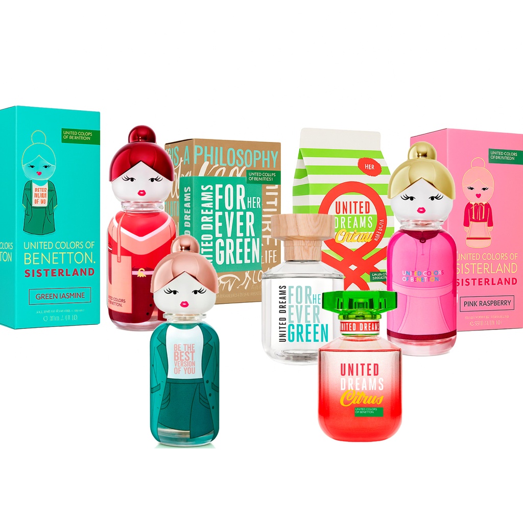 Combo Benetton 5 perfumes E006 Dama - 25% OFF