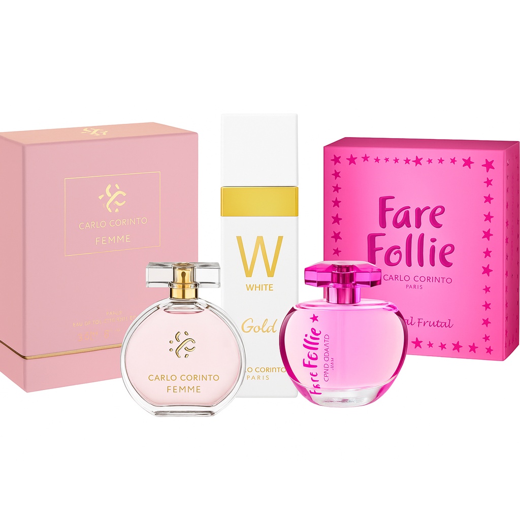 Combo Carlo Corinto 3 perfumes E011 Dama - 20% OFF