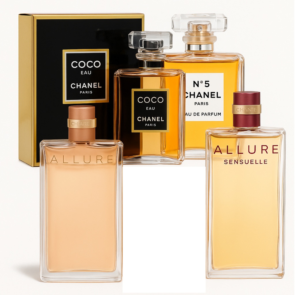 Combo Chanel 4 perfumes E015 Dama - 1% OFF