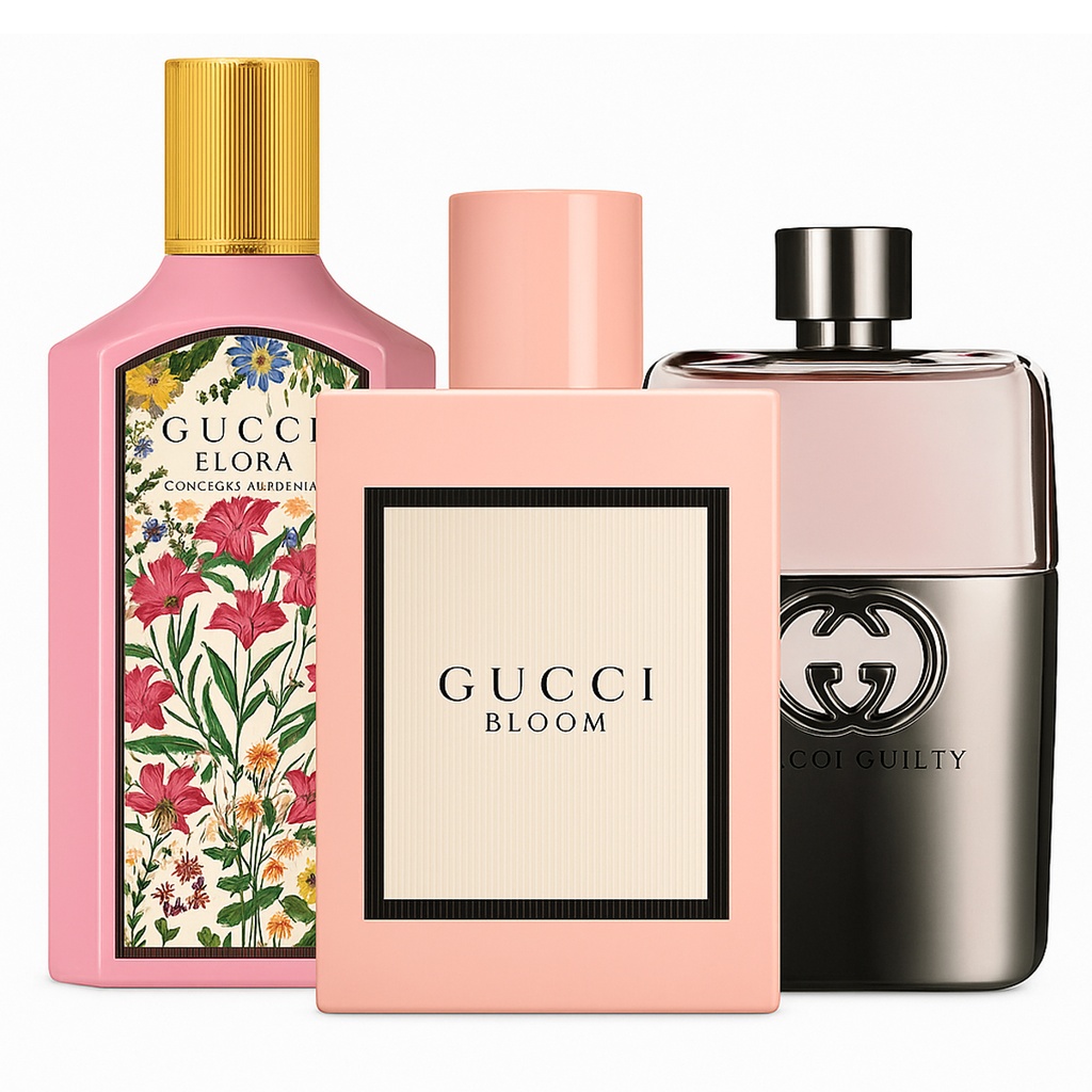 Combo Gucci 3 perfumes E035 Dama Caballero - 17% OFF