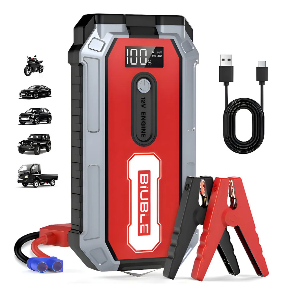 Arrancador de batería portátil Biuble 4000A 20000mAh ARRDE146 Frutivegie - 8% OFF