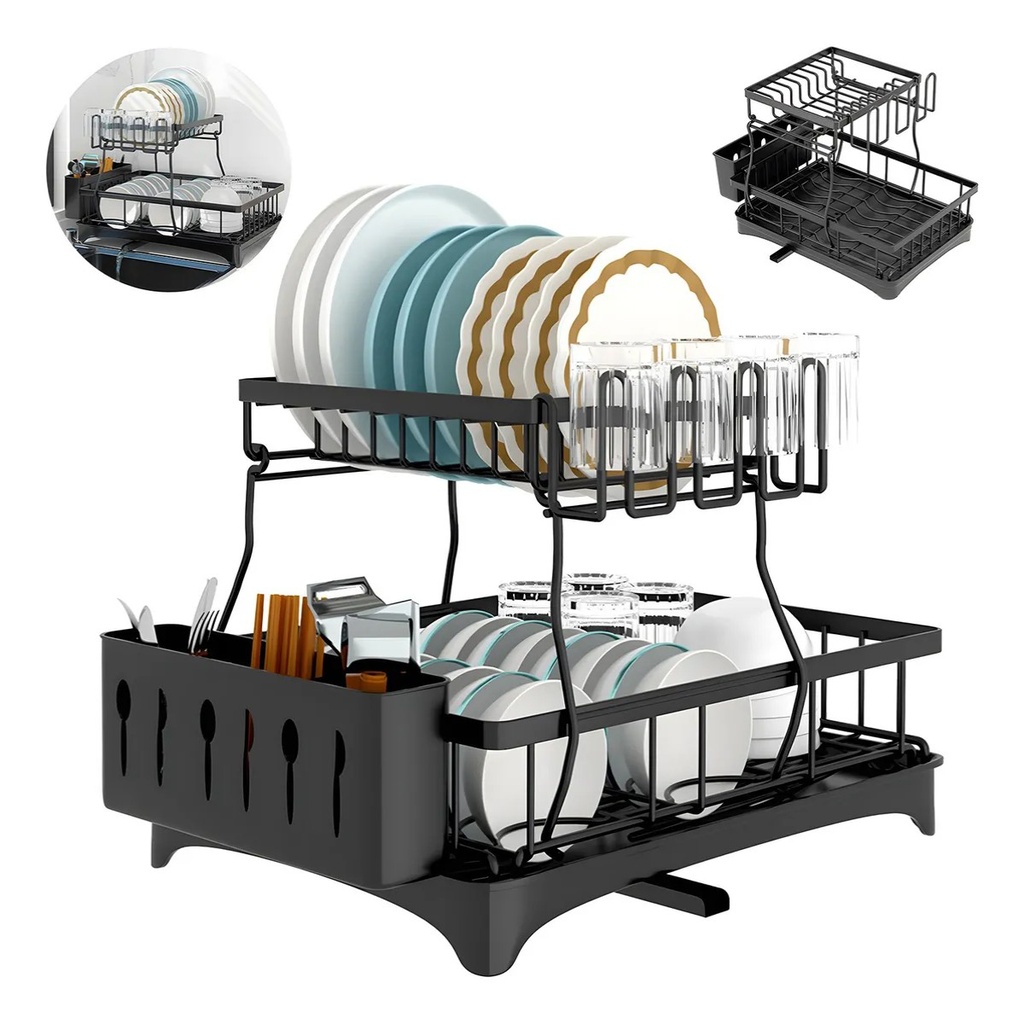 Escurridor de trastos 2 niveles ESCPL678 Frutivegie - 9% OFF