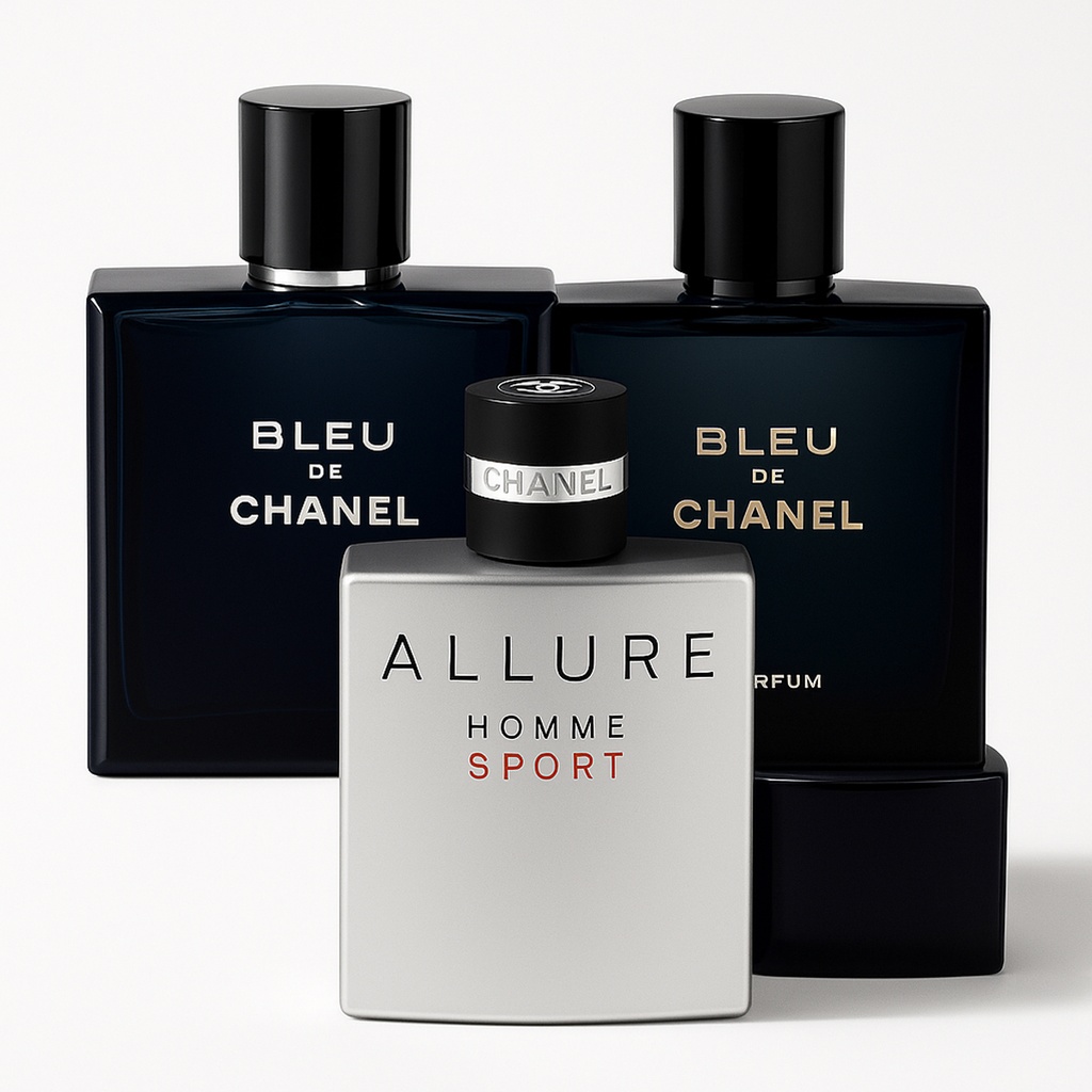 Combo Chanel 3 piezas E070 Caballero - 0% OFF