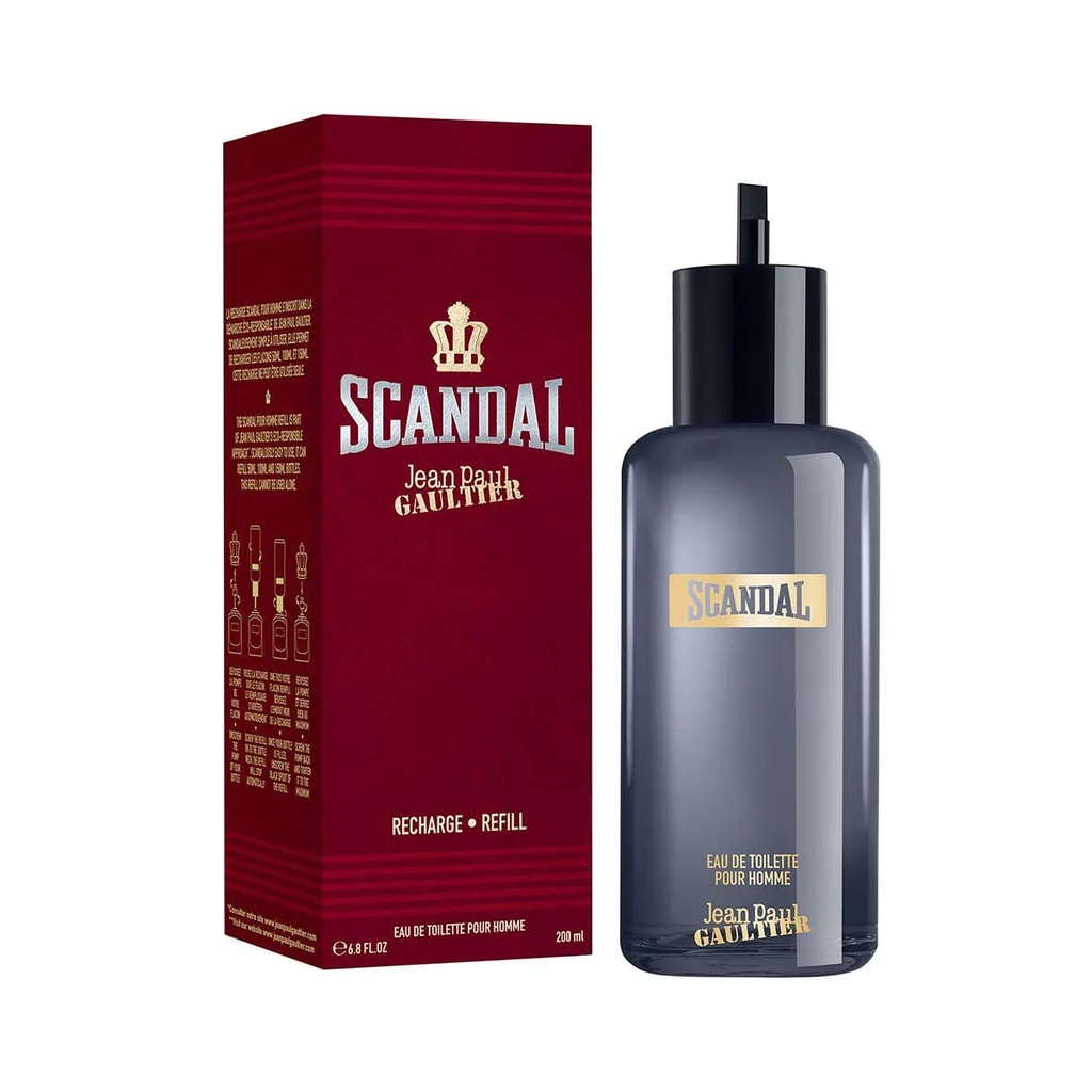 Jean Paul Gaultier Scandal Pour Homme Refill Bottle EDT 200 ML  Caballero - 10% OFF
