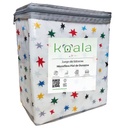 Rebeca juego de sábanas microfibra koala Mod. SE07E4, júpiter, tamaño king size, 4 pzas.