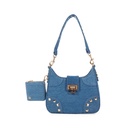 Cloe bolso color: azul marino, hobo mediano dama