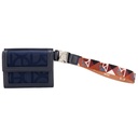 Cloe Tarjetero Chico Mod. 2BICI24634MAR Textil Con Maneral Color Azul Marino. Dama